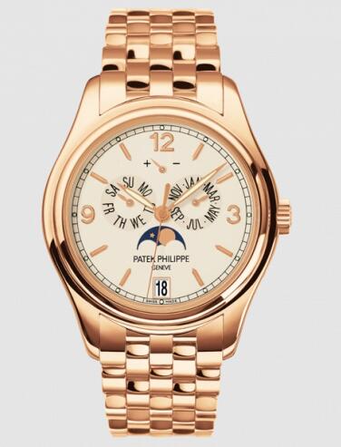 Replica Watch Patek Philippe Annual Calendar 5146 Rose Gold Cream 5146/1R-001